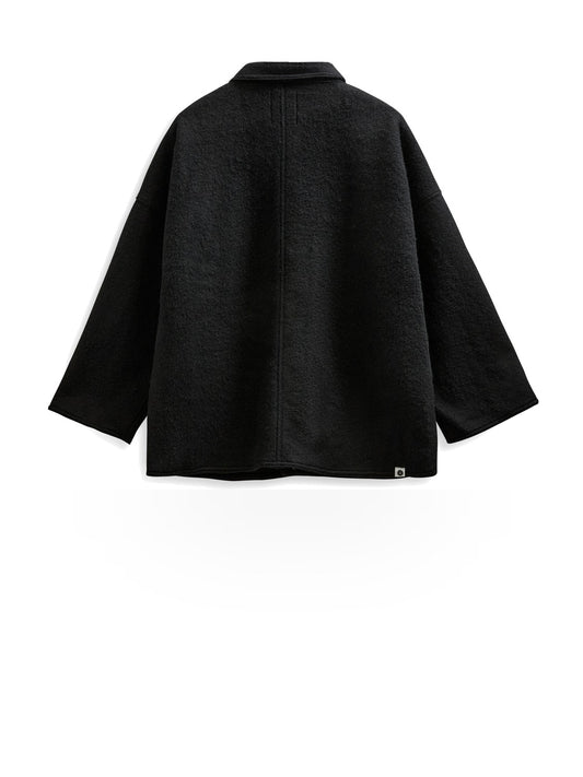 Anerkjendt Akowen Boiled Wool Overshirt - Camicie Uomo - Grigio