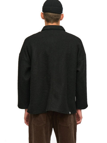 Anerkjendt Akowen Boiled Wool Overshirt - Camicie Uomo - Grigio