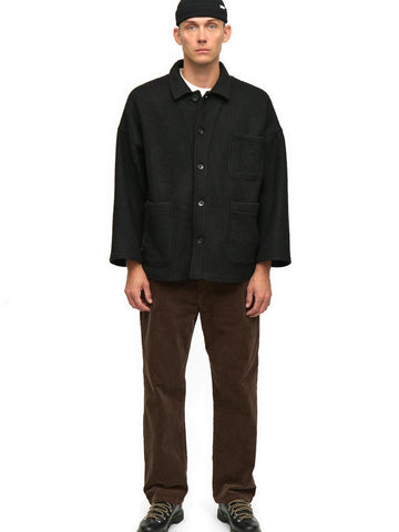 Anerkjendt Akowen Boiled Wool Overshirt - Camicie Uomo - Grigio