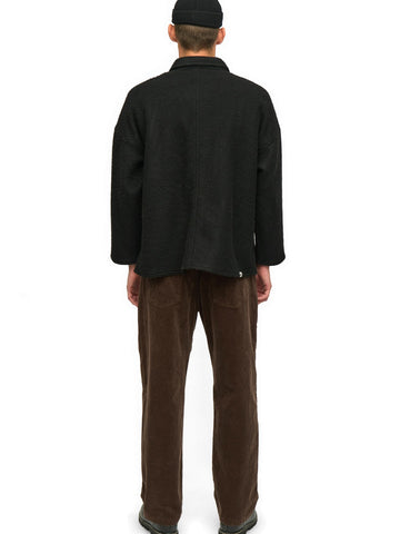 Anerkjendt Akowen Boiled Wool Overshirt - Camicie Uomo - Grigio