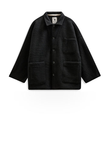 Anerkjendt Akowen Boiled Wool Overshirt - Camicie Uomo - Grigio