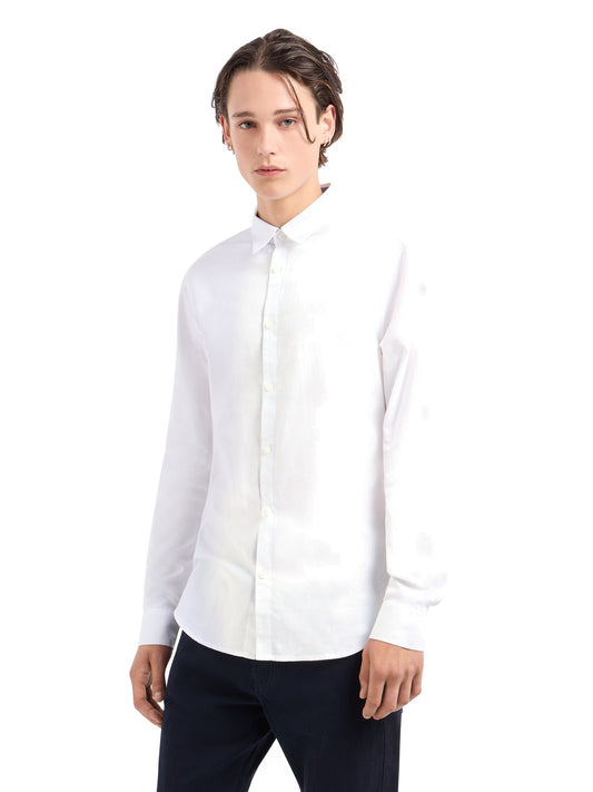 Armani Exchange Shirt - Camicie Uomo - Bianco