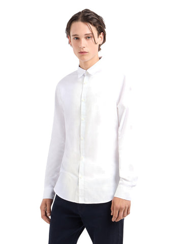 Armani Exchange Shirt - Camicie Uomo - Bianco
