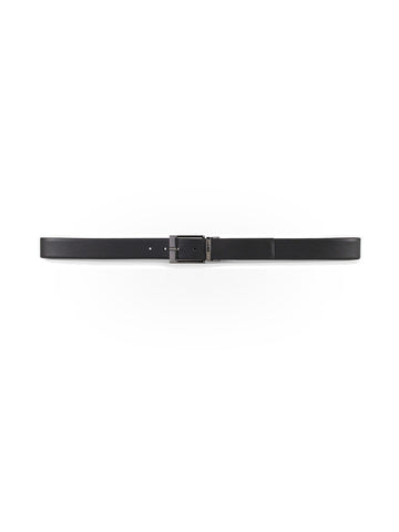 Armani Exchange Tongue Belt - Cinture Uomo - Black/dark Brown