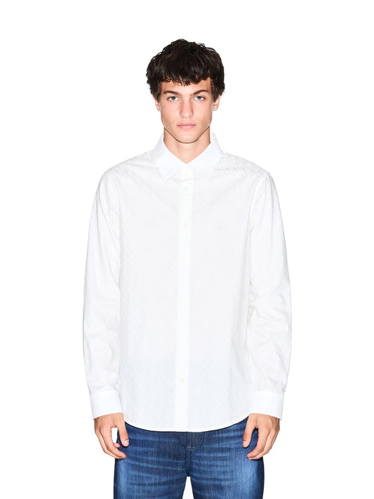 Armani Exchange Shirt - Camicie Uomo - Bianco