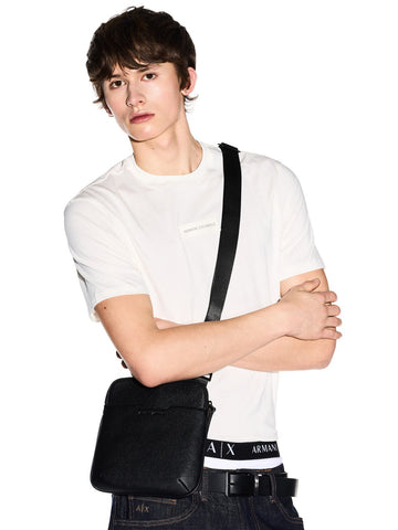 Armani Exchange Messenger Bag - Borse Uomo - Nero