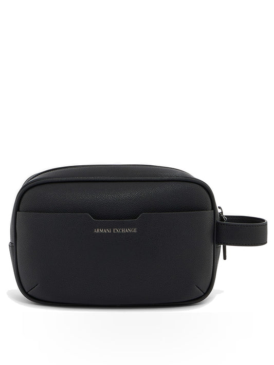 Armani Exchange Beauty Case - Borse Uomo - Nero