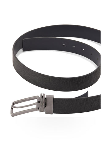 Armani Exchange Tongue Belt - Cinture Uomo - Black/navy