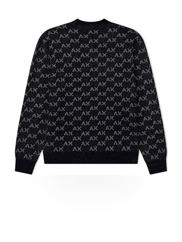 Armani Exchange Pullover - Maglieria Uomo - Black/alloy Ax Small