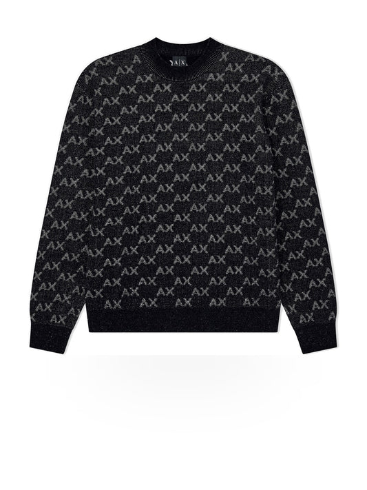 Armani Exchange Pullover - Maglieria Uomo - Black/alloy Ax Small