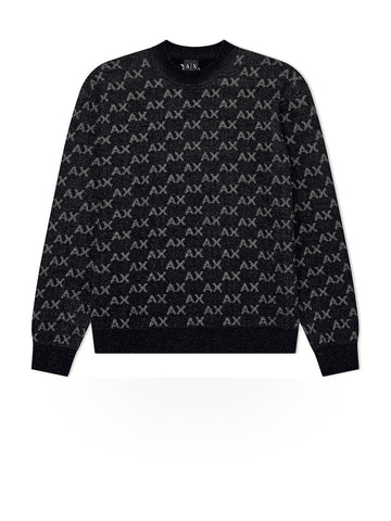 Armani Exchange Pullover - Maglieria Uomo - Black/alloy Ax Small