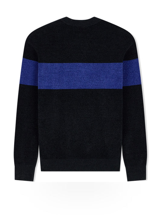 Armani Exchange Pullover - Maglieria Uomo - Black/blue Depth