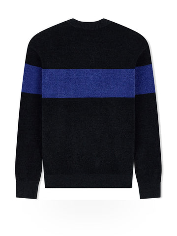 Armani Exchange Pullover - Maglieria Uomo - Black/blue Depth