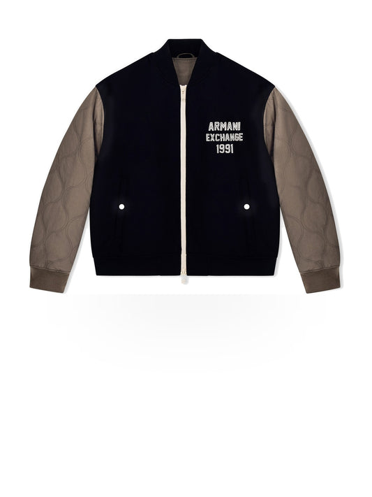 Armani Exchange Blouson Jacket - Capospalla Uomo - Deep Navy/falcon