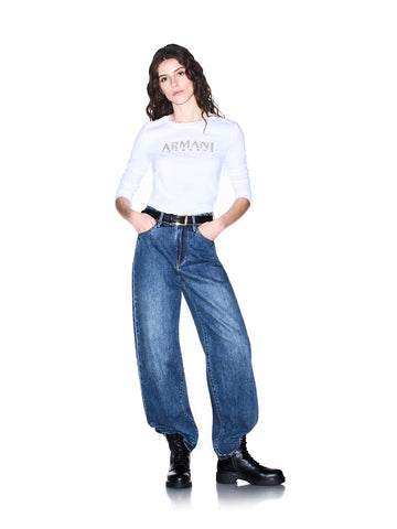 Armani Exchange 5 Pockets Pant - Jeans Donna - Blu