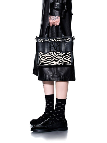 Armani Exchange Shopping Bag - Borse Donna - Black/Script