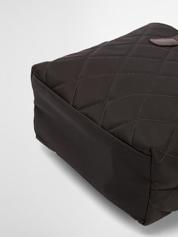 Barbour Mini Quilted Tote Bag - Borse Donna - Fango