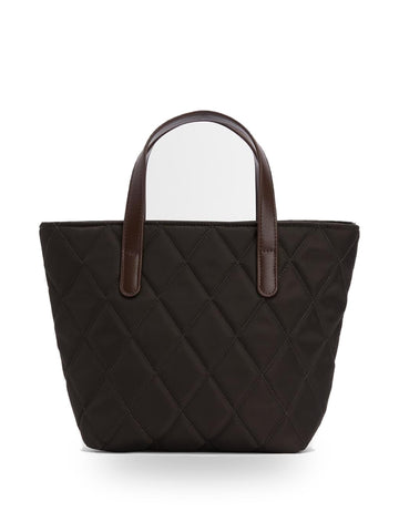 Barbour Mini Quilted Tote Bag - Borse Donna - Fango