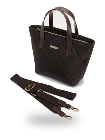 Barbour Mini Quilted Tote Bag - Borse Donna - Fango