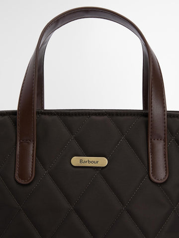 Barbour Mini Quilted Tote Bag - Borse Donna - Fango