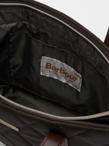Barbour Mini Quilted Tote Bag - Borse Donna - Fango