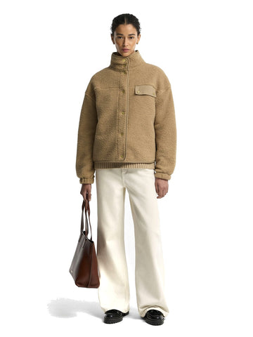Barbour Mabel Fleece - Felpa Donna - Cammello