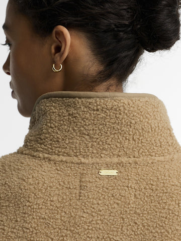 Barbour Mabel Fleece - Felpa Donna - Cammello