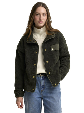Barbour Mabel Fleece - Felpe Donna - Verde Militare