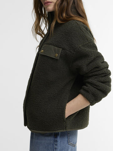 Barbour Mabel Fleece - Felpe Donna - Verde Militare