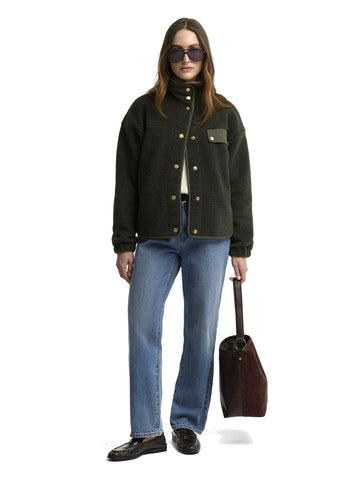 Barbour Mabel Fleece - Felpe Donna - Verde Militare