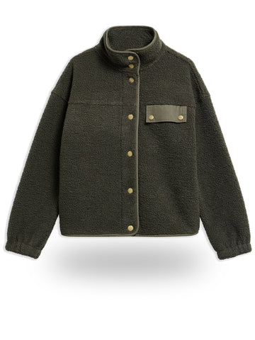 Barbour Mabel Fleece - Felpe Donna - Verde Militare