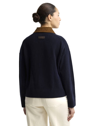 Barbour Ravenshill Knitted Jumper - Maglieria Donna - Blu