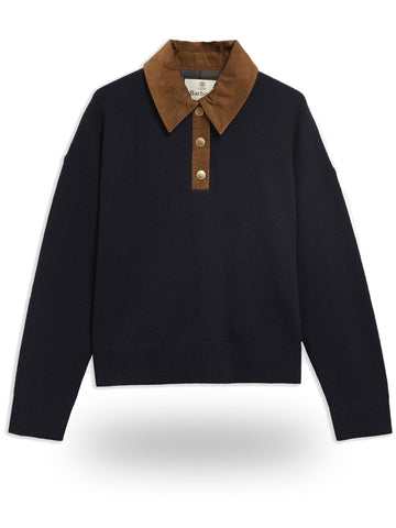 Barbour Ravenshill Knitted Jumper - Maglieria Donna - Blu
