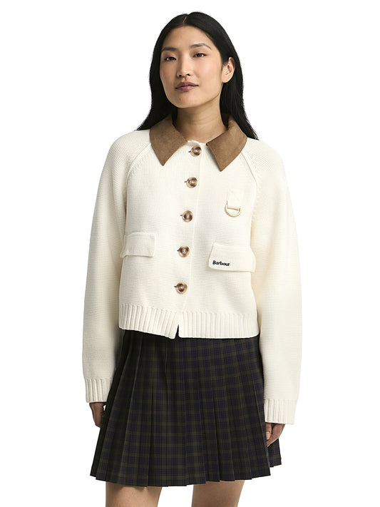 Barbour Alverstone Knitted Cardigan - Maglieria Donna - Ecru