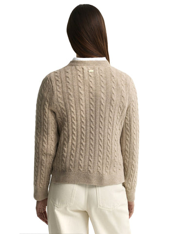 Barbour Ashdown Knitted Jumper - Maglieria Donna - Sabbia