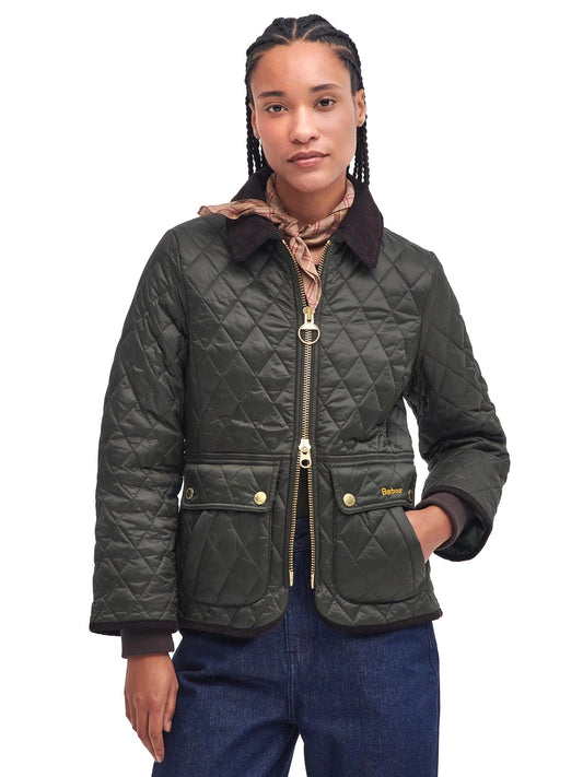 Barbour Fitted Beadnell Quilt - Capospalla Donna - Verde Militare