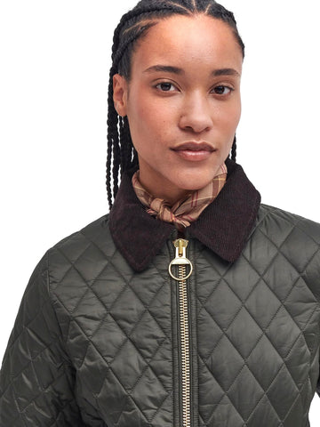Barbour Fitted Beadnell Quilt - Capospalla Donna - Verde Militare