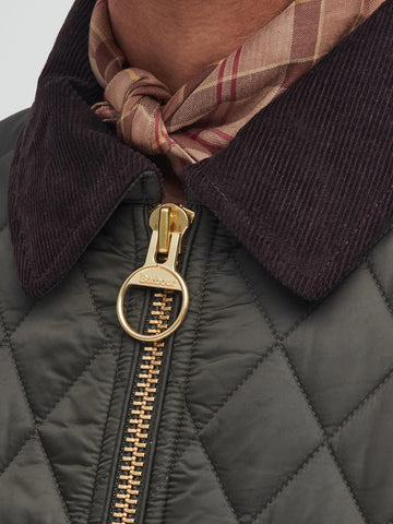 Barbour Fitted Beadnell Quilt - Capospalla Donna - Verde Militare