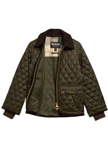 Barbour Fitted Beadnell Quilt - Capospalla Donna - Verde Militare