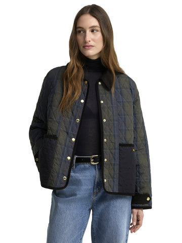 Barbour Ainsdale Checked Quilted Jkt - Capospalla Donna - Shadow Classic
