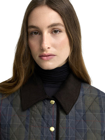 Barbour Ainsdale Checked Quilted Jkt - Capospalla Donna - Shadow Classic