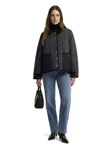 Barbour Ainsdale Checked Quilted Jkt - Capospalla Donna - Shadow Classic