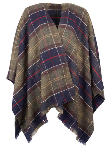 Barbour Staffin Tartan Serape - Capospalla Donna - Verde/Rosso