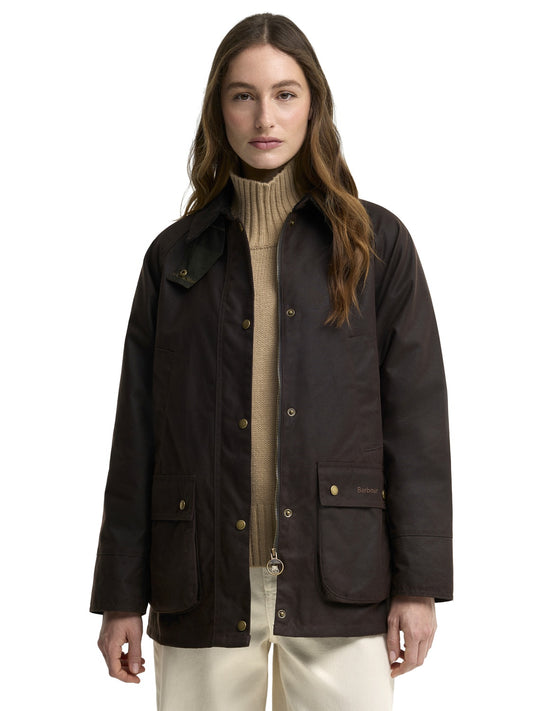 Barbour Acorn Wax Jacket - Capospalla Donna - Testa Di Moro