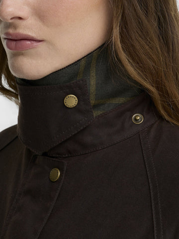 Barbour Acorn Wax Jacket - Capospalla Donna - Testa Di Moro