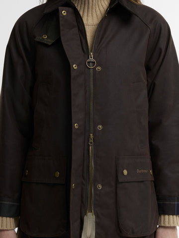 Barbour Acorn Wax Jacket - Capospalla Donna - Testa Di Moro