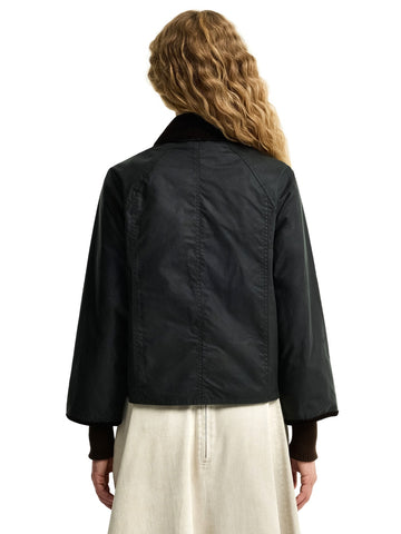 Barbour Cropped Beadnell Wax - Capospalla Donna - Verde Scuro