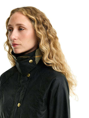 Barbour Cropped Beadnell Wax - Capospalla Donna - Verde Scuro