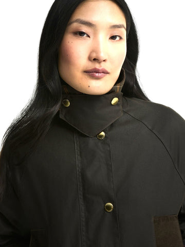Barbour Icons Modern Beaufort Wax Jkt - Capospalla Donna - Verde Militare