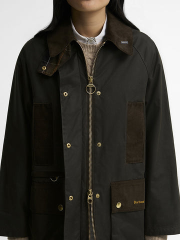Barbour Icons Modern Beaufort Wax Jkt - Capospalla Donna - Verde Militare
